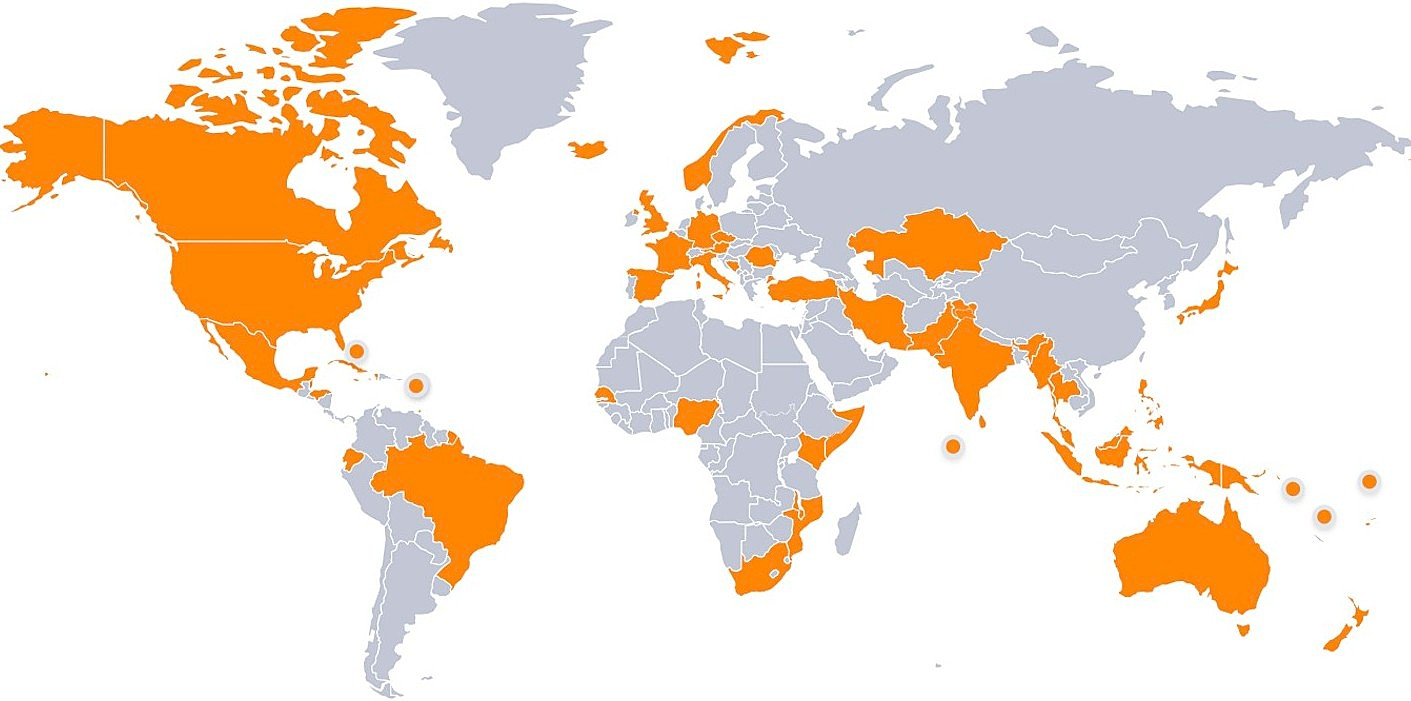 world map